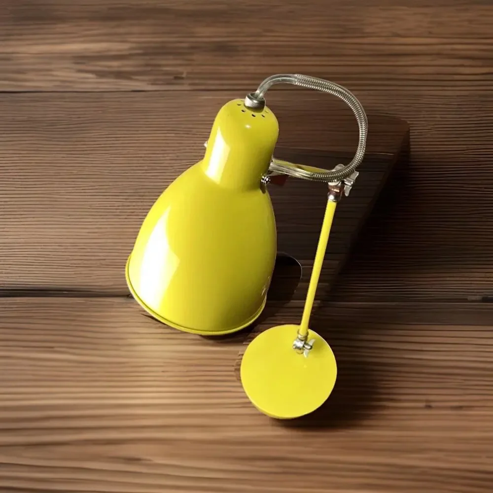 West Elm Industrial Lamp Yellow Preowned Works No Lightbulb